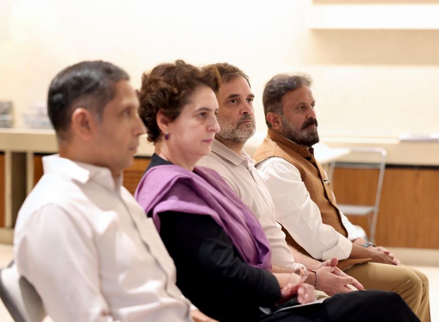 The panel listens to a Fellow at the graduation