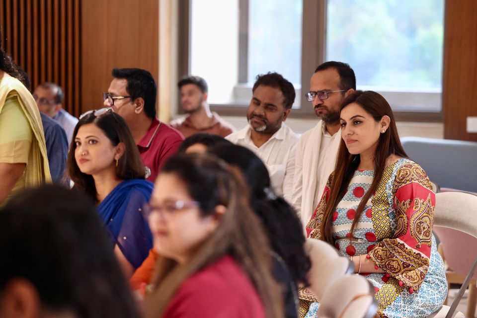 Fellows listen during the graduation interaction